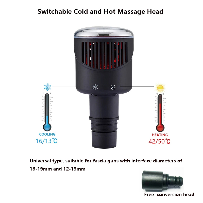 Health Wellness Massage - インモーダルガンマッサージヘッド,クールコールド,ユニバーサルタイプ,19mm,新品
