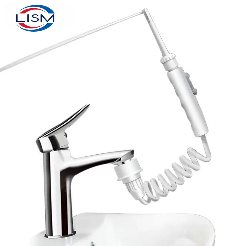 Oral Irrigator Flosser - 新しい蛇口口腔洗浄器ポータブル歯クリーナー歯科用ウォーターフロッサー圧力調整可能なウォーターピックジェットフロッシング充電不要