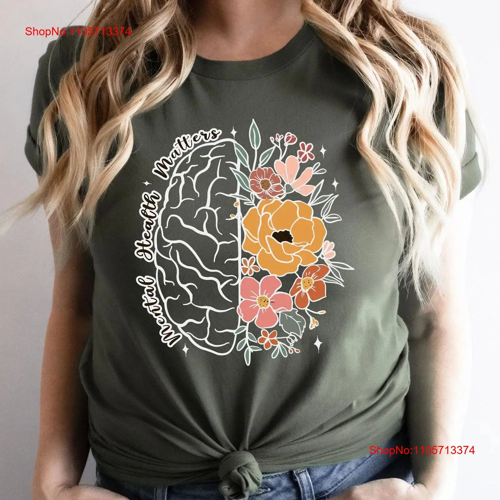 Your Health Wellness - メンタルヘルスは重要です Tシャツ ウェルネス 心に優しい 穏やかな心を持つ 穏やかな心はポジティブに生きる