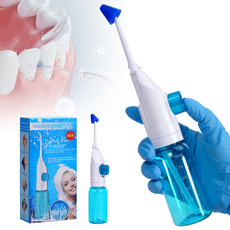 携帯型高圧口腔洗浄器 家庭用 手動式ウォーターデンタルフロス - Oral Irrigator Flosser のレビューと価格