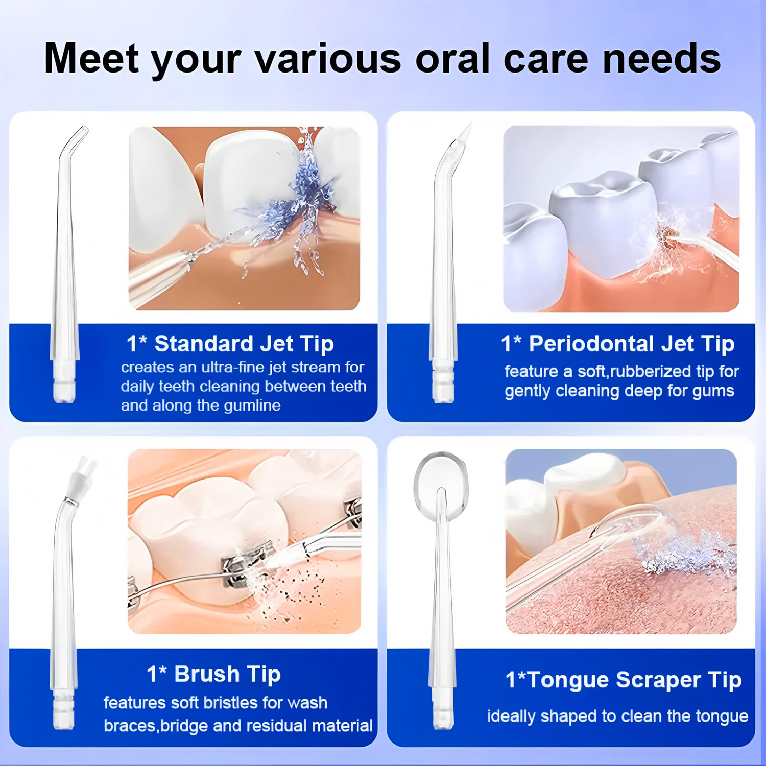 ポータブル口腔歯洗浄器 USB充電式歯口腔洗浄器 口腔洗浄機 - Oral Irrigator Flosser のレビューと価格