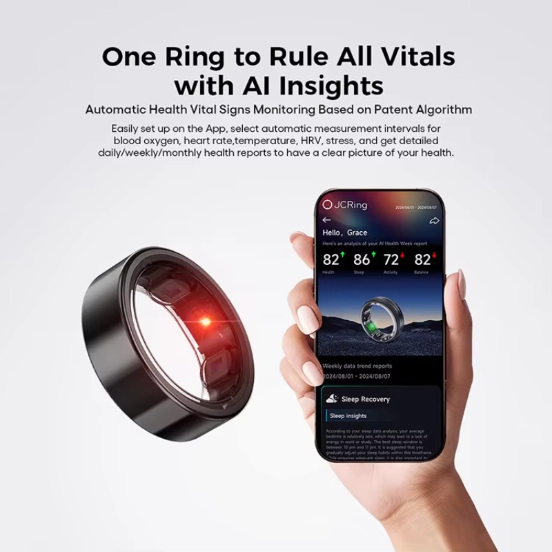 JCRing X5Bスマートヘルスリング ブラック フィット - Health & Wellness Utsg のレビューと価格