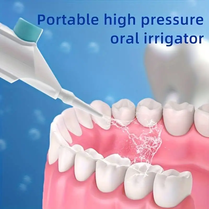 家庭用高圧口腔洗浄器ポータブル歯きれいな水デンタルフロス手動 - Oral Irrigator Flosser のレビューと価格
