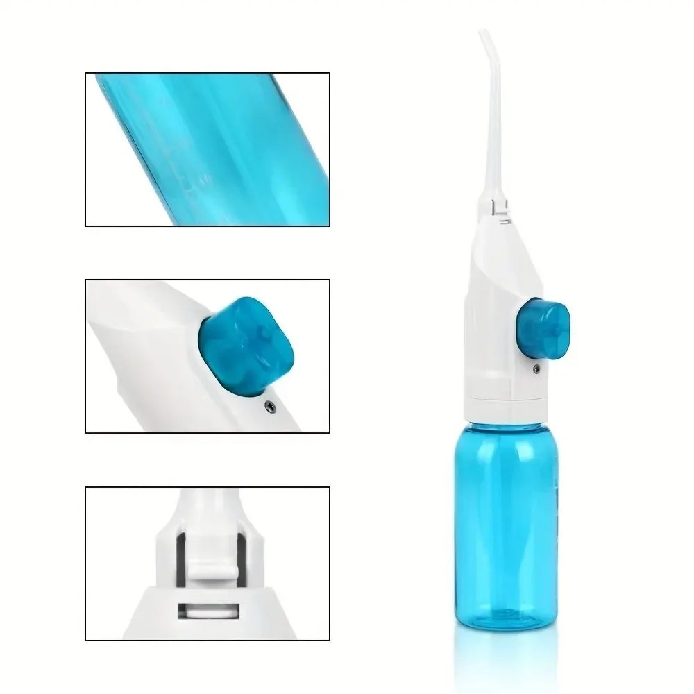 家庭用高圧口腔洗浄器ポータブル歯きれいな水デンタルフロス手動 - Oral Irrigator Flosser のレビューと価格