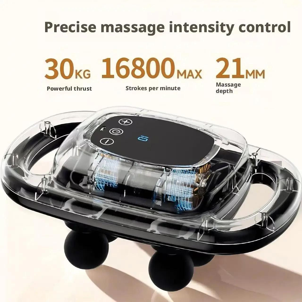 6ヘッドディープティシューマッサージガン、強力振動マッスルマ - Health Wellness Massage のレビューと価格